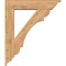 Ekena Millwork Olympic Traditional Smooth Bracket w/ Offset Brace, Western Red Cedar, 7 1/2"W x 34"D x 40"H BKT0806X34X40OLY01SWR - alternate 2